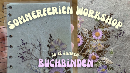 Sommerferien Werkstatt: Buchbinden! Ferien Workshop für Jugendliche ab 12 Jahren