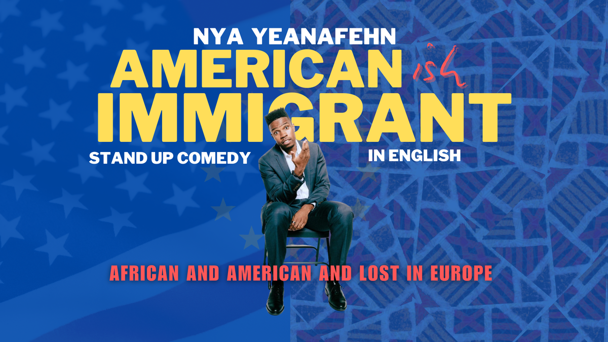 Titelbild der Veranstaltung American -ish Immigrant | English Stand Up Comedy in Frankfurt