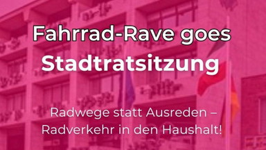 Fahrrad-Rave und -Demo