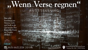 Wenn Verse regnen – Installation in der Zentralmoschee Köln (PASSAGEN 2026)