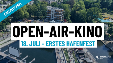 Eintritt frei: Open-Air-Kino am Stadthafen Leipzig