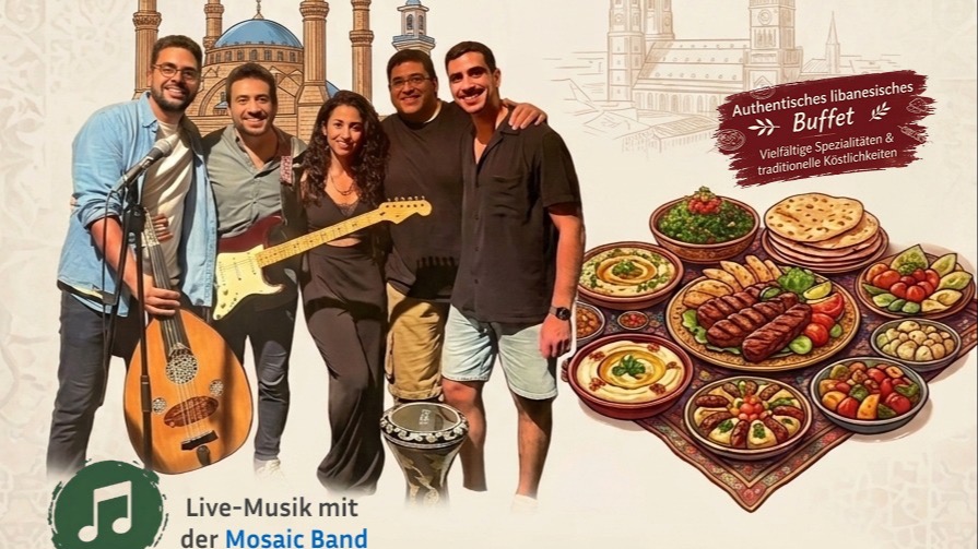 🇱🇧❤️ From Beirut to Munich 🎶🍽️ 🚨🎟️ LETZTE TICKETS! 🎟️🚨 ❌ Keine Abendkasse – jetzt online Tickets sichern!