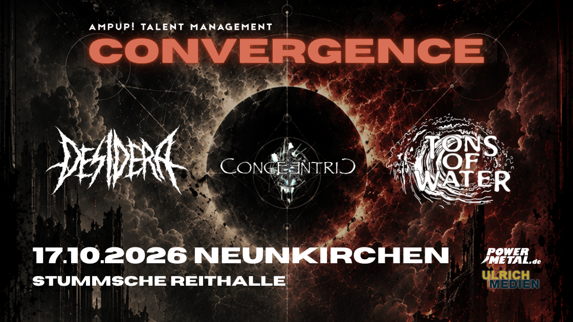 Titelbild der Veranstaltung CONVERGENCE Vol. 1 - Desidera, Tons Of Water & Concentric