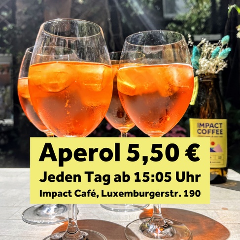 DAS GANZE JAHR Aperol Spritz für 5,50 - IT‘S APEROL O‘CLOCK ⏰🍹