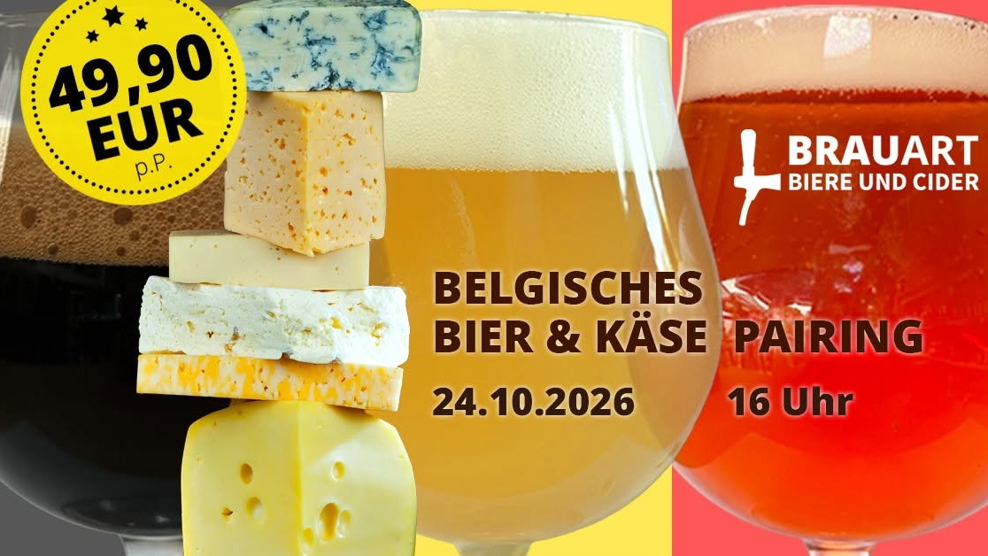Belgisches Bier und Käse Tasting