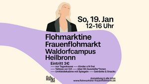 🛍 FLOHMARKTINE FRAUENFLOHMARKT am 19.01.25 in Heilbronn!🤍🥰