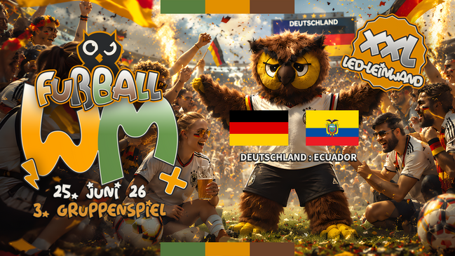 3. Gruppenspiel / Deutschland - Ecuador / Fanfest Mitte auf XXL LED-Leinwand