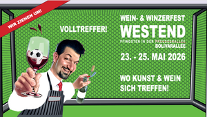 23. - 25. Mai: Wein- und Winzerfest Westend - Pfingsten in der Bolivarallee!