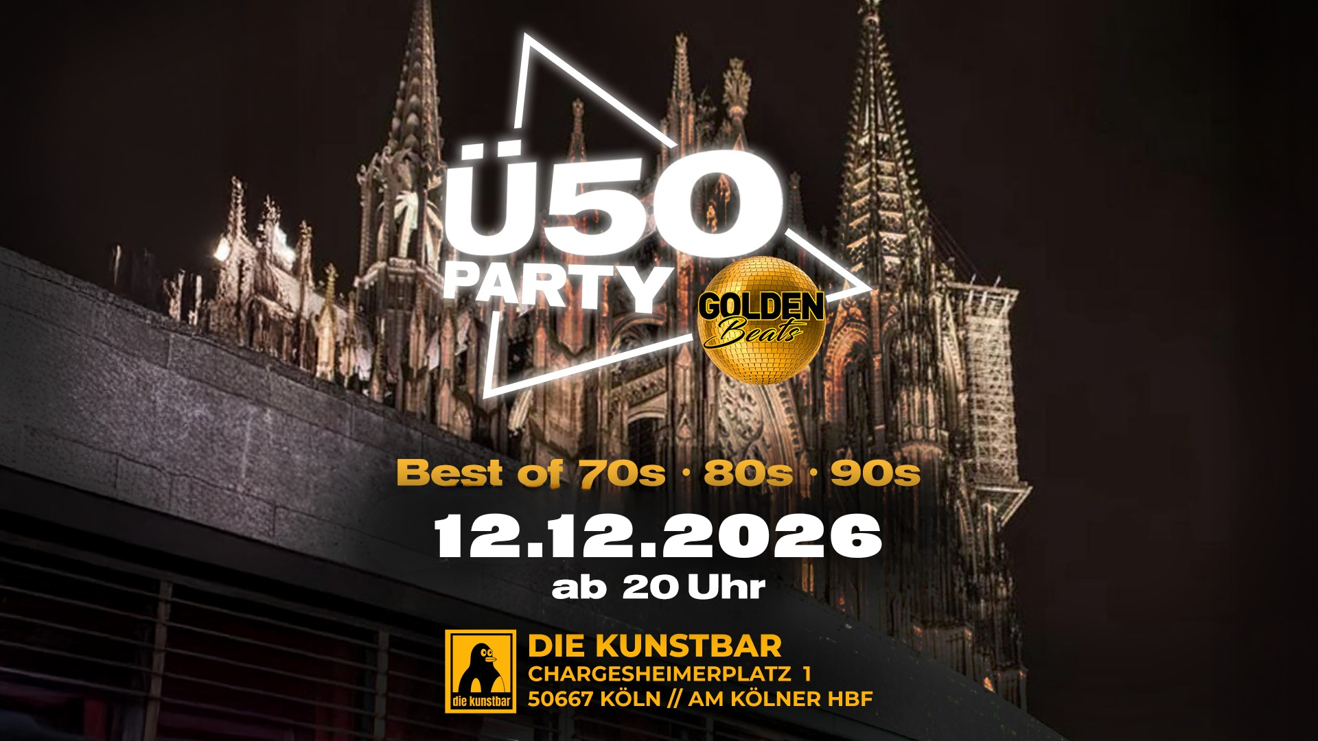 Golden Beats - Ü50 Party in der Kunstbar