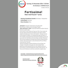 Fortissime! Dramatik, Temperament und Leidenschaft - How I met Puccini Series