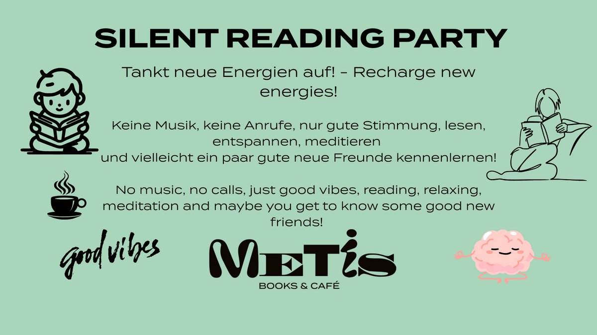 Welcome to the Silent Reading Party! Willkommen zum Silent Reading Party!