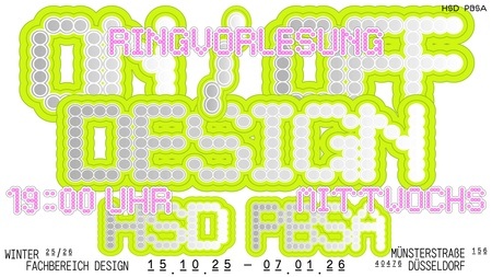On/Off Ringvorlesung Fachbereich Design Hochschule Düsseldorf