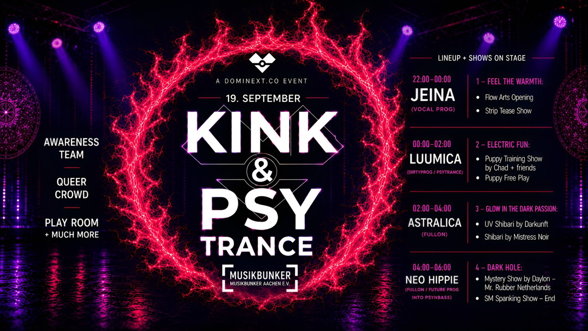 Dominext Rave Cover LineUp