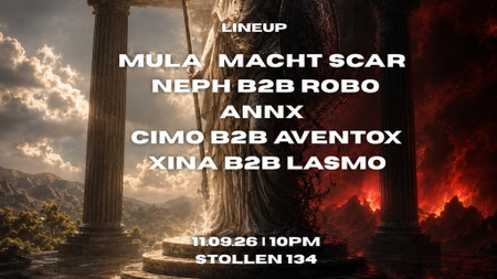 THREE SINS CLUB x NEPH BIRTHDAY BASH • Hardtechno / Schranz • Stollen134, Dortmund