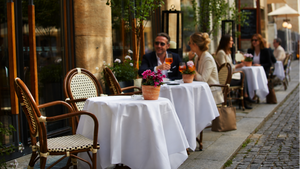 Sommer auf der Terrasse am Naschmarkt