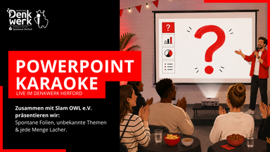 PowerPoint Karaoke in Herford – Live im Denkwerk