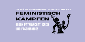 Demo zum 8. März - feministischer Kampftag