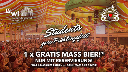 Students goes Frühlingsfest - Mi. 29.04.2026 @ Göckelesmaier