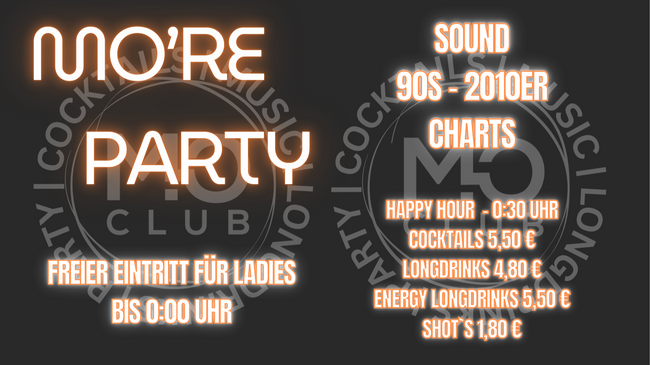 Mo're Party - Mo Club Augsburg