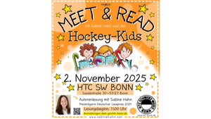 Käpt´n Book: Lesespaß und Probetraining im Hockeyclub Schwarz-Weiß Bonn
