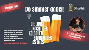 Die lange Nacht der Kölschen Brauhäuser