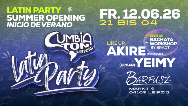 Cumbiaton Leipzig 🪩 Leipzig's Latin Party  ☀️ Inicio de Verano ☀️