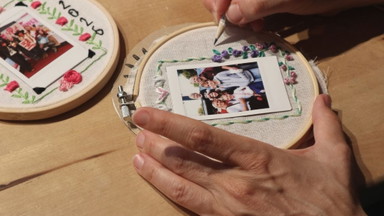 Stickkurs Köln  "Stitch your Memory" - Moderne Stickerei mit Polaroid - Einsteiger-Workshop