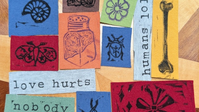 Linoldruck-Patches Workshop