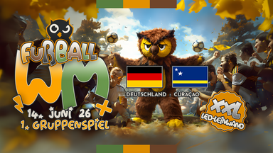 1. Gruppenspiel / Deutschland - Curacao / Fanfest Mitte auf XXL LED-Leinwand
