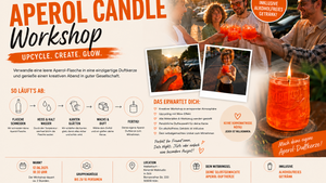 Aperol Candle Workshop: Upcycling trifft Duftkerze