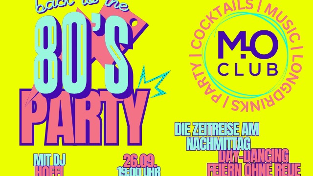 80er Day Disco - Mo Club Augsburg