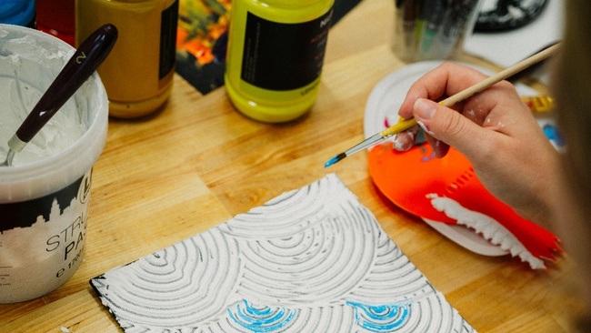 Wine and Paint: Strukturbilder