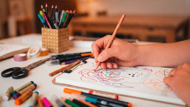 The Try Club Workshop: Creative Flow - Vom leeren Blatt ins freie Malen & Zeichnen