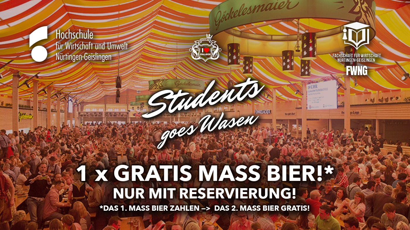Students goes Wasen - So. 11.10.26 @ Göckelesmaier