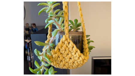 Crochet your own plant holder