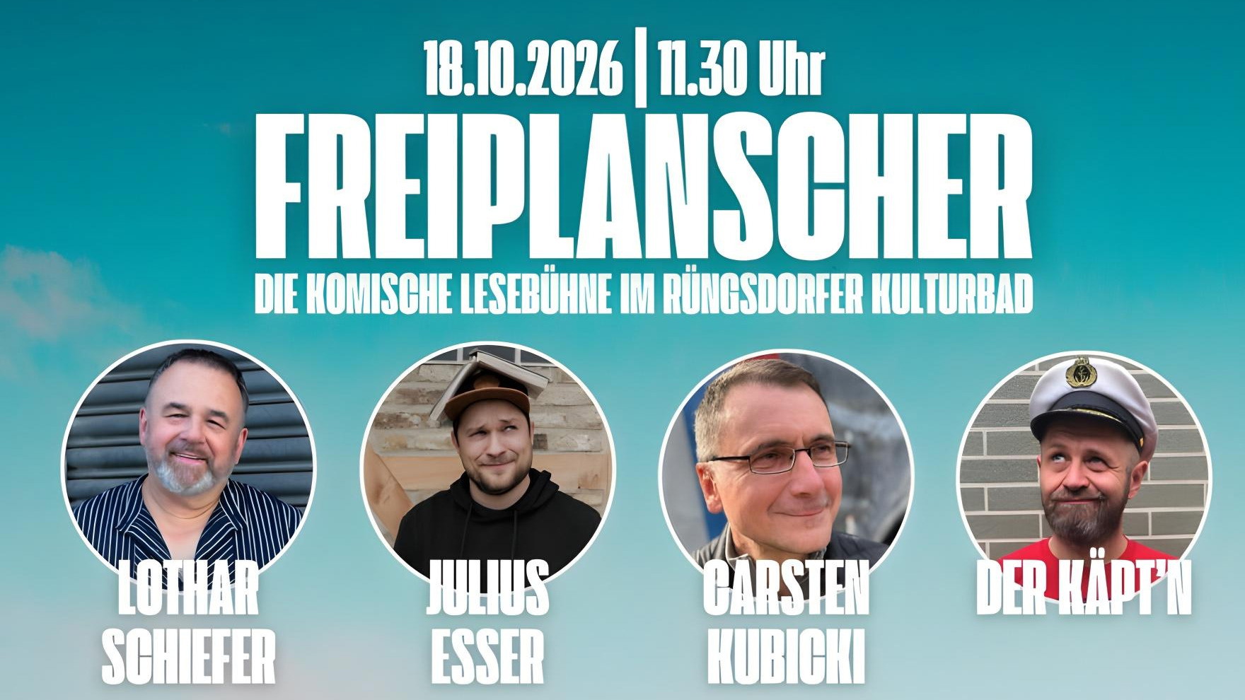 FREIPLANSCHER – Die komische Lesebühne im Rüngsdorfer KulturBad