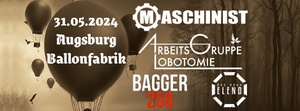 LIVE: Maschinist | Bagger 258 | Arbeitsgruppe Lobotomie | Das Neue Elend
