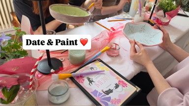 💐✨❤️ Date & Paint ❤️✨💐 Keramik bemalen I Matcha I Mocktails I Date