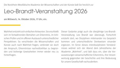 Leo-Brandt-Veranstaltung 2026