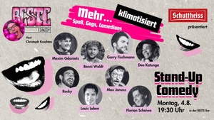 BESTE Comedy klimatisiert! Stand up in der BESTE Bar im Wedding direkt am Leopoldplatz 19:30 Uhr
