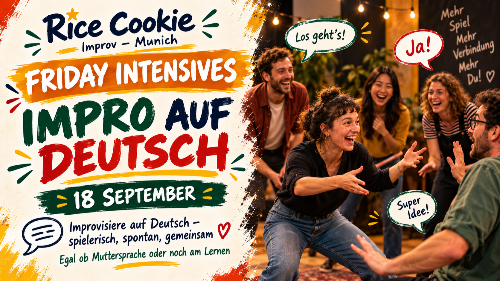 Impro auf Deutsch – Theater ohne Drehbuch, Spaß ohne Plan