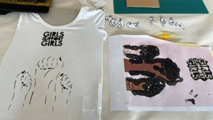 Drop In & Cut Out: Druck- und Upcycling-Workshop am Internationalen Frauentag