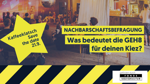 Nachbarschaftlicher Kaffeeklatsch in der GEH8