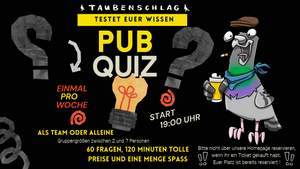 PubQuiz in der Taubenschlag Bar - München Neuhausen