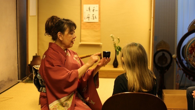 Teezeremonie Urasenke-Schule Sōetsu Mukai