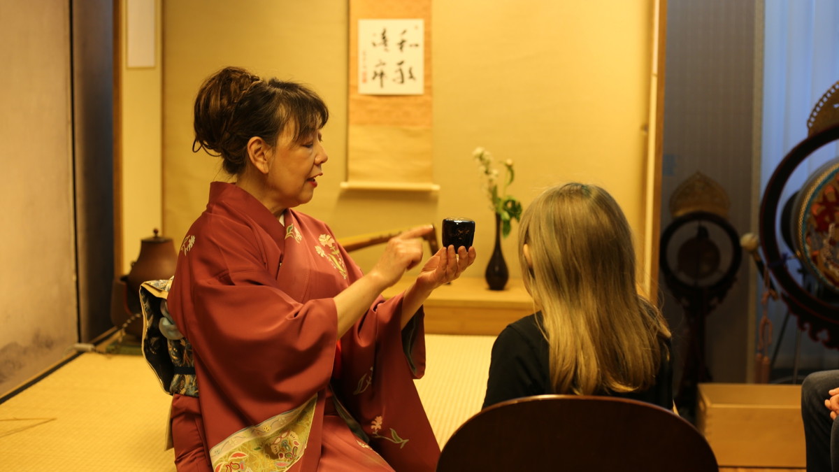 Teezeremonie Urasenke-Schule Sōetsu Mukai