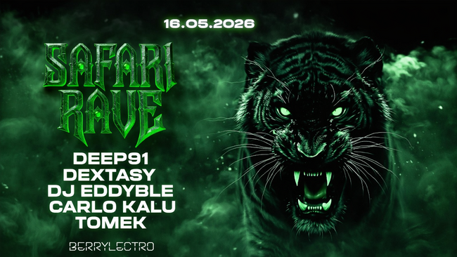 SAFARI RAVE with CARLO KALU, DEXTASY, DEEP91 uvm.