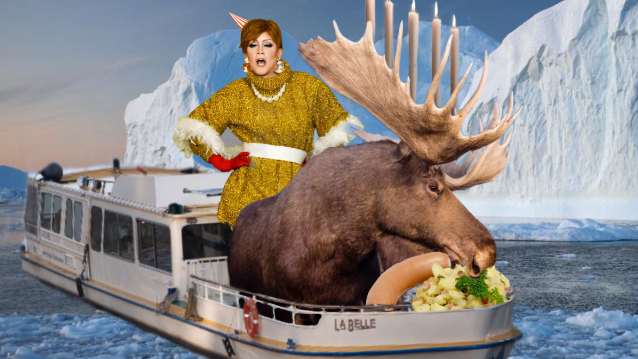 Weihnachtliche Spreefahrt mit Drag Queen & Live-Entertainment