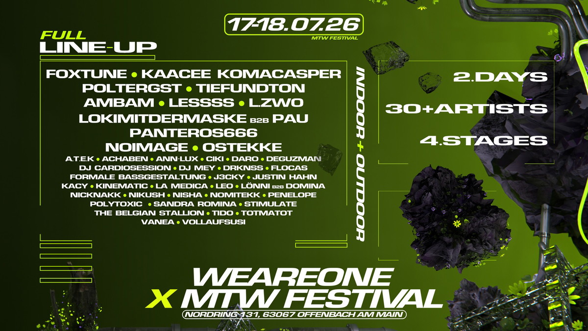 WE ARE ONE x MTW - FESTIVAL | 2 DAY | 26H | 40+ ACTS