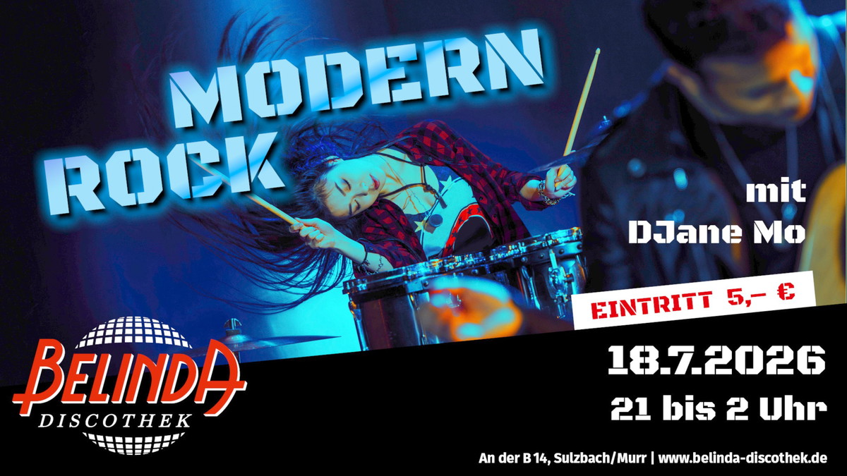 🎸 Modern Rock mit DJn Mo in der legendären Belinda